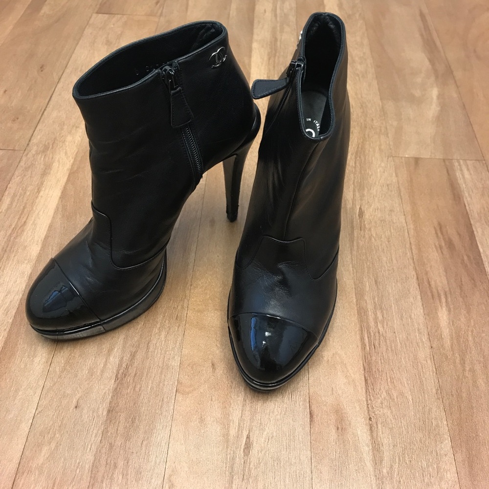 Chanel Cap-Toe booties
